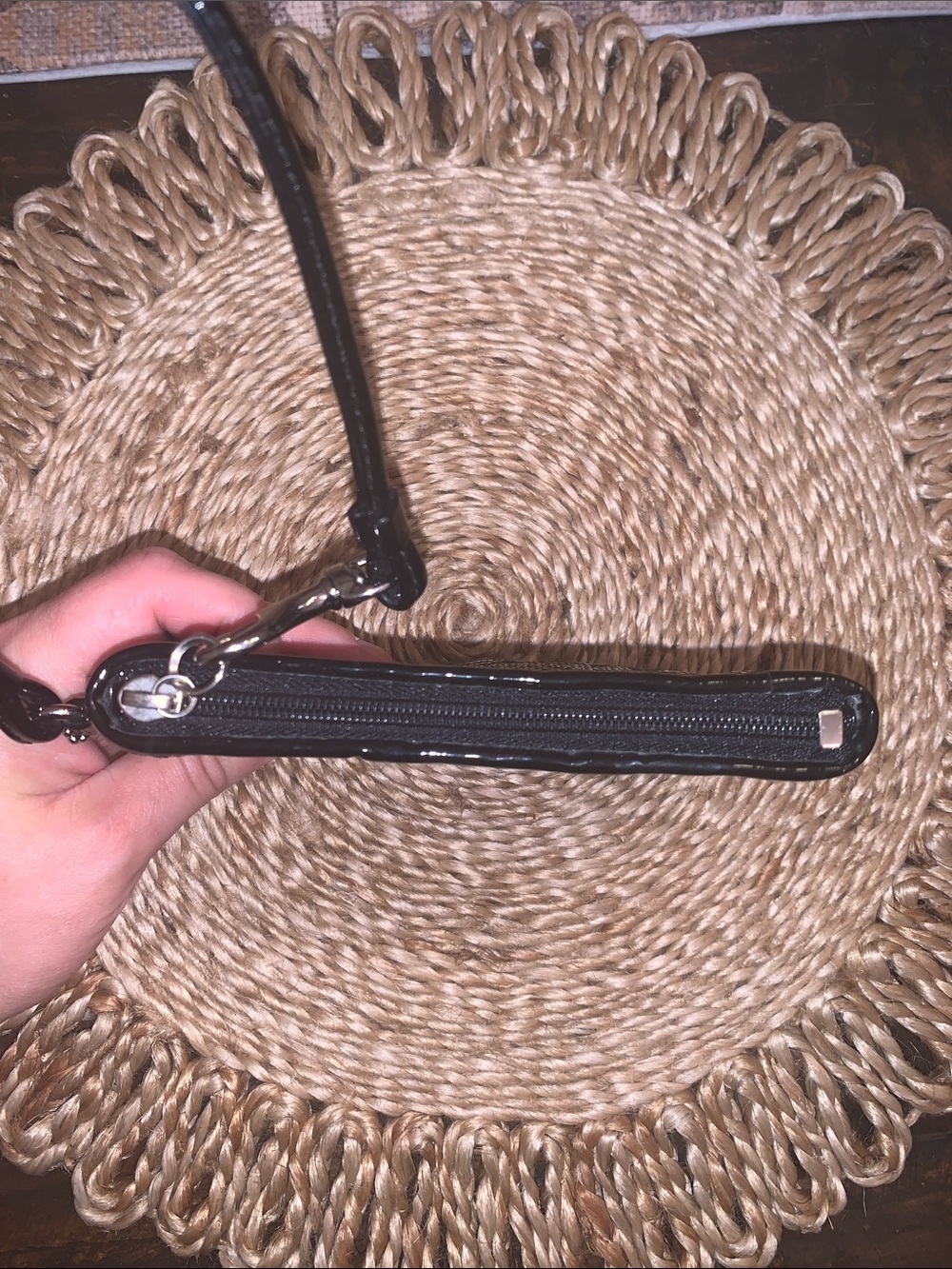 Coach Black Sequin Wristlet with coach hangtag party bag! - Picture 6 of 7